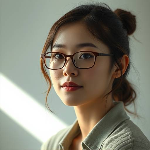 Portrait of Hannah Kim, the Scriptwriter.